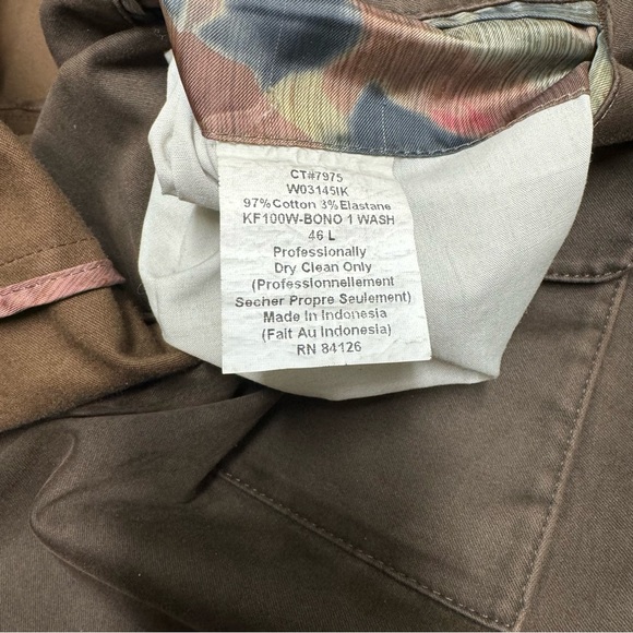 Kroon Mens Blazer Sport Coat Two Button Casual Jacket Brown 46L Suit Soft - Picture 7 of 11